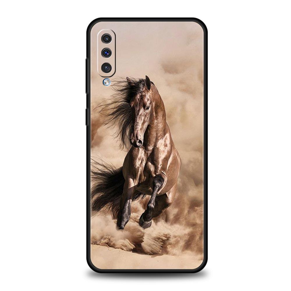 Чехол для телефона с изображением животного Лошадь для Samsung Galaxy A56 A36 A26 A16 A34 A24 A42 A22 A20 A12 A40 A30 A10 5G Мягкий ТПУ Чехол-оболочка Сумка Funda