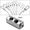 3mm Wire Rope Clips Set 10x Lock Cable Clamps for Fixing Brackets, Photos Simple Assembly with M5