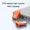 Портативный металлический конвертер Type C в USB, Type C (папа) на USB-A (мама), для быстрой передачи файлов и компактной мобильности