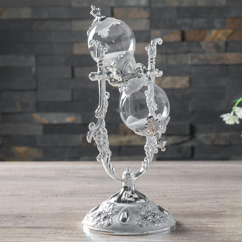 Песочные часы таймер украшения для дома украшения металлические поделки подарки на день рождения