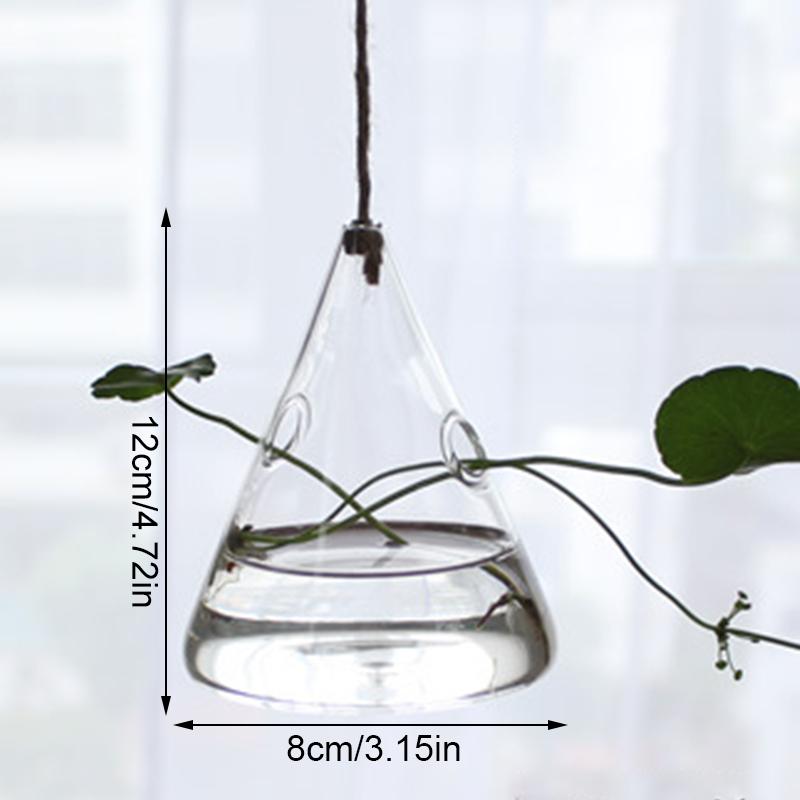 1 шт. прозрачные вазы для гидропоники, террариумный контейнер, подвесная стеклянная ваза, цветочный горшок