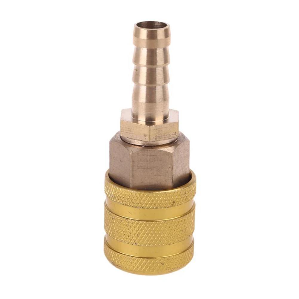 8 мм автомобильный зажим для клапана для шин, зажим для сопла насоса, твердая латунь, быстрое соединение, разъем для накачивания, воздушный патрон, адаптер насоса для накачивания