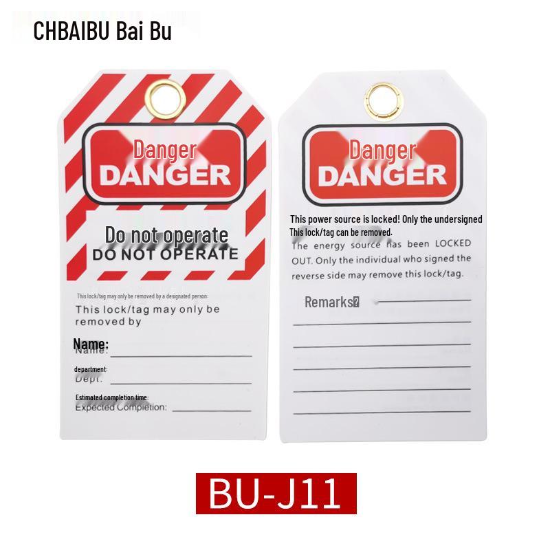 Industrial Safety Shutdown Tag: 'Danger - Do Not Operate' for Maintenance Lockout