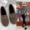 Peas Shoes Women's Cotton Shoes Plus Velvet Thickened Warm Bow Cotton Shoes Casual and Comfortable Women