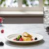 50 Pack Super Rigid Paper Plates,White Disposable Bagasse Sugarcane Plates, for Picnics, BBQ and Parties