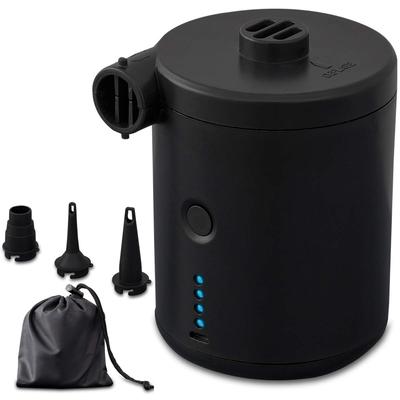 Электрический воздушный насос FIELDOOR, перезаряжаемый через USB, с чехлом для хранения, компактный, для бассейнов, надувных кроватей, кемпинга, активного отдыха и досуга