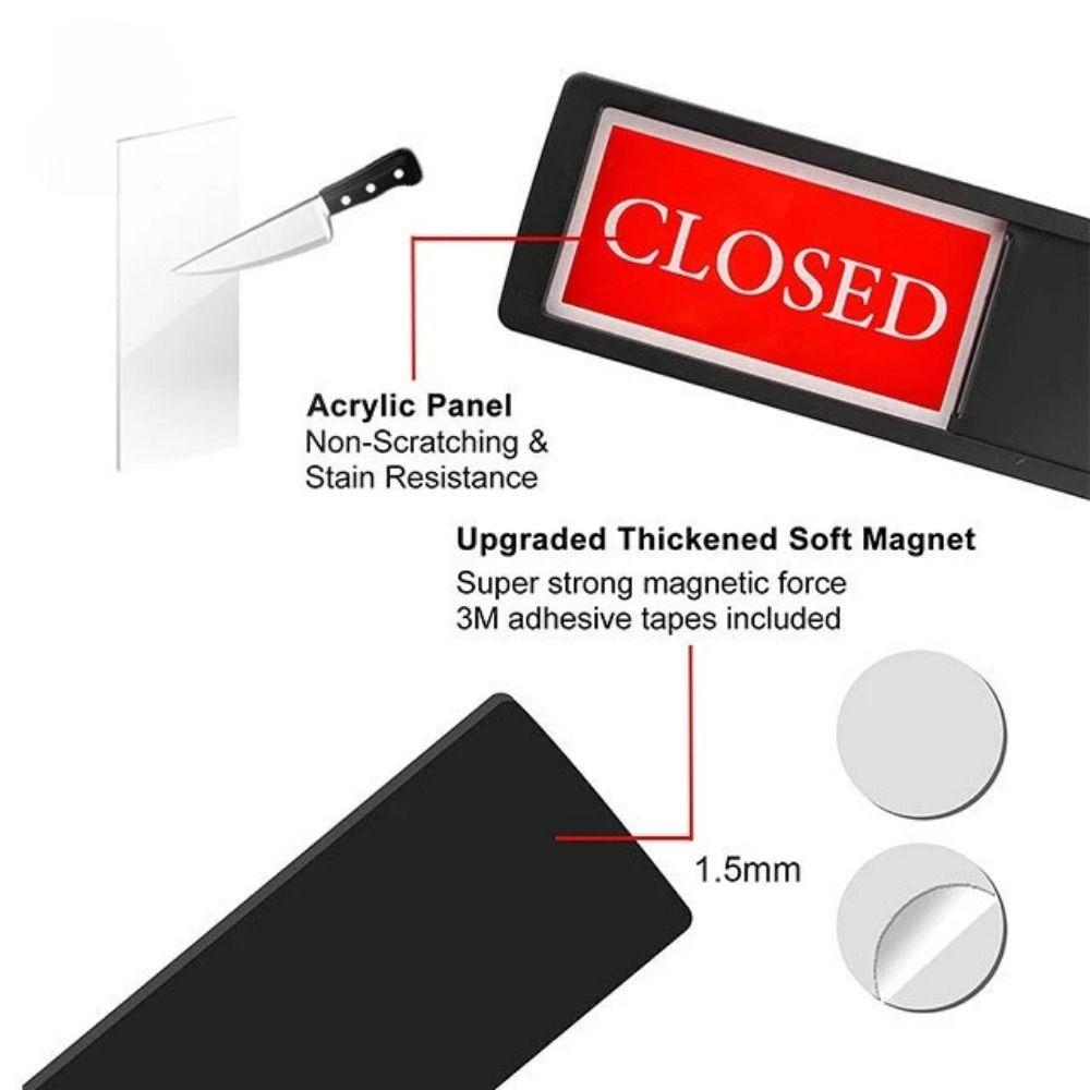 Знак-слайдер «СДЕЛАЙ САМ ЗАКРЫТО» Двусторонний знак «ОТКРЫТО ЗАКРЫТО» Широкое применение Знак приватности Туалет