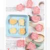 8Pcs Cat Cookie Mold Set Cartoon Cat Claw Fish Bone Shape Cookie Stamp Fondant Cake Decoration Tools 3D Hand Pressure Plastic