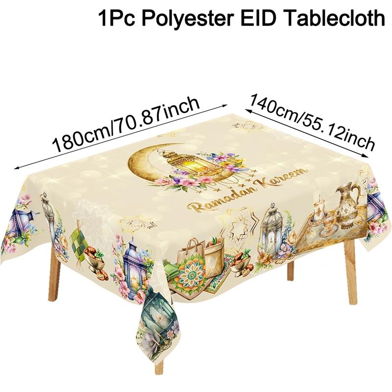 Ramadan Decor Tablecloth EID Mubarak Decor For Home 2026 Ramadan Kareem Islamic Muslim Party Eid Al Adha Gifts Happy Eid Al Fitr