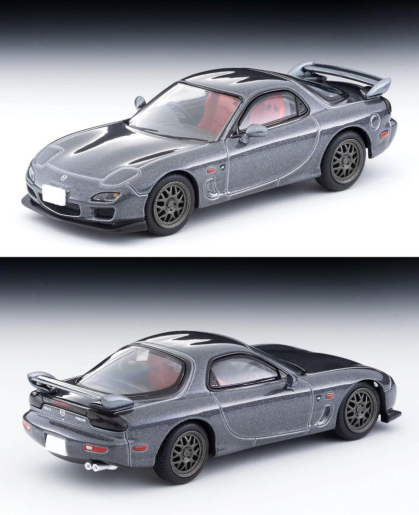 TOMYTEC Tomica Limited Vintage Neo 1/64 LV-N Era of Japanese Cars Vol. 16 Mazda RX-7 SPIRIT R Type A 2002 Gray Finished Model