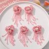1-5 шт. Розовый цветок хрустальная бусина кисточка ручной работы шитье одежда DIY шитье аксессуары для серег
