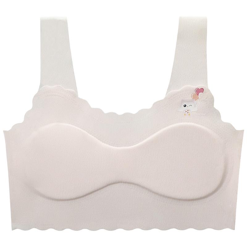 Ice Silk Girls' Training Bra - Junior High Sports Vest for Puberty