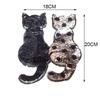 Cute Sewing Coat Jeans Applique Reversible Color Sequins Cat Patch DIY Clothes