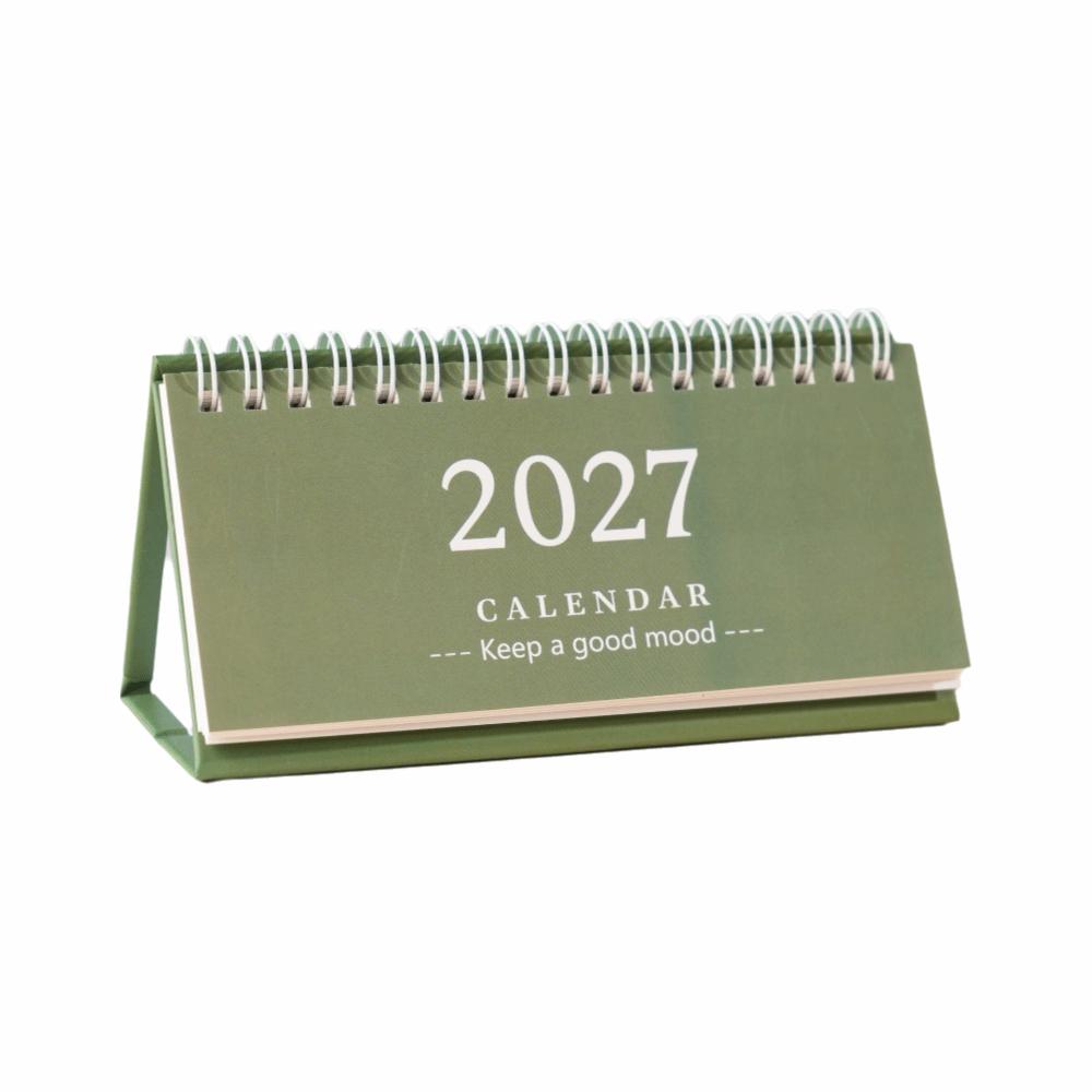 Mini 2027 Desk Calendar Coil Monthly Planner New Flip Calendar Home Office