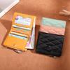Женский ультратонкий кошелек из натуральной кожи с RFID-защитой - Короткий, Много отделений для карт, Простая прошивка