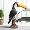 Toucan Figurine Indoor Desktop Decoration Height 31cm Tropical Bird Sculpture Model for Lawn