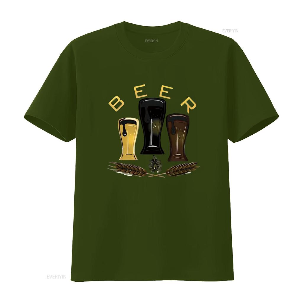 Мужская футболка BEER с круглым вырезом Черная 3XL винтажная стираная дизайнерская одежда Унисекс немного стильная мода homme Дышащая