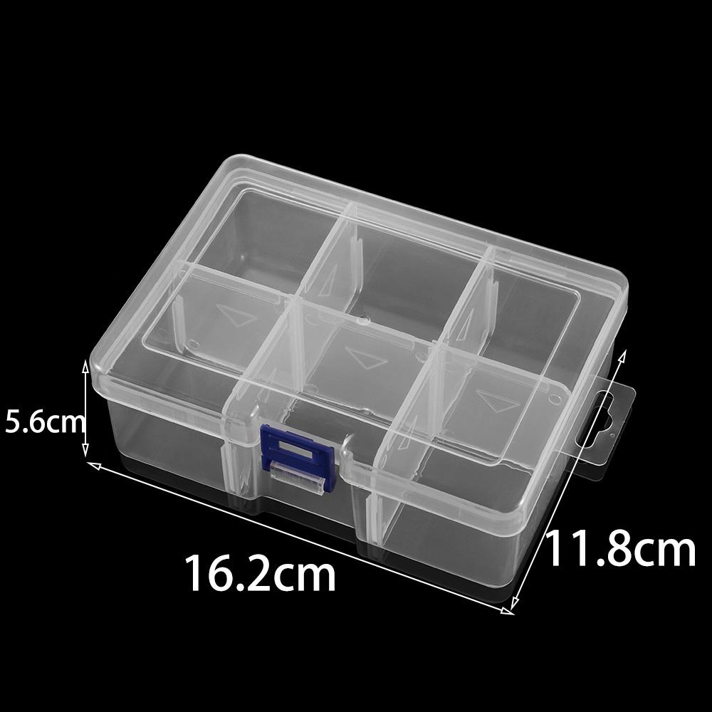 Multiple Styles Storage Container Jewelry Box Clear Plastic Organizer Box Earrings Rings Beads Storage Organizer Display Case