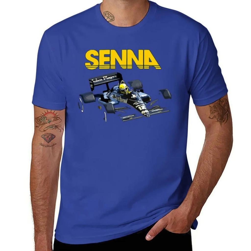 2024 Ayrton Senna F1 Race Raer 2 T-shirt Fresh Move T-shirts Graphic Cool Home Novelty USA Size
