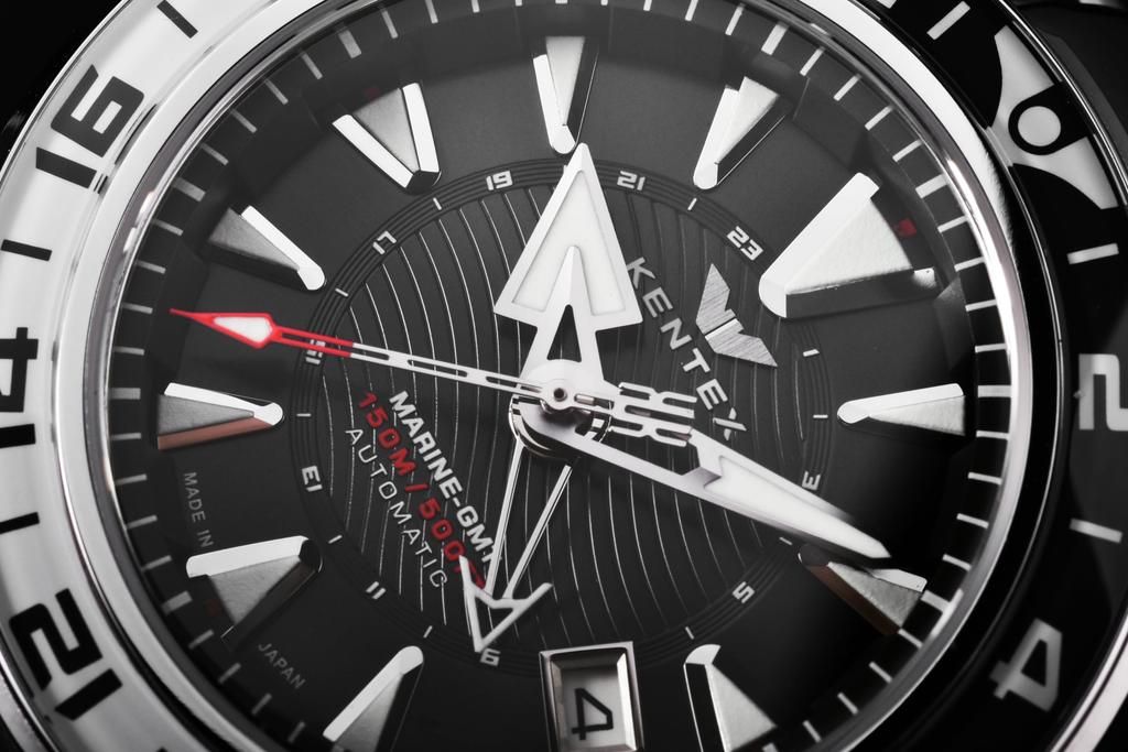 Часы IWAWP MARINE GMT Механические Автоматический Подзавод Лимитированная серия 188 штук Серебристые [Kentex] S820X-01 Мужские