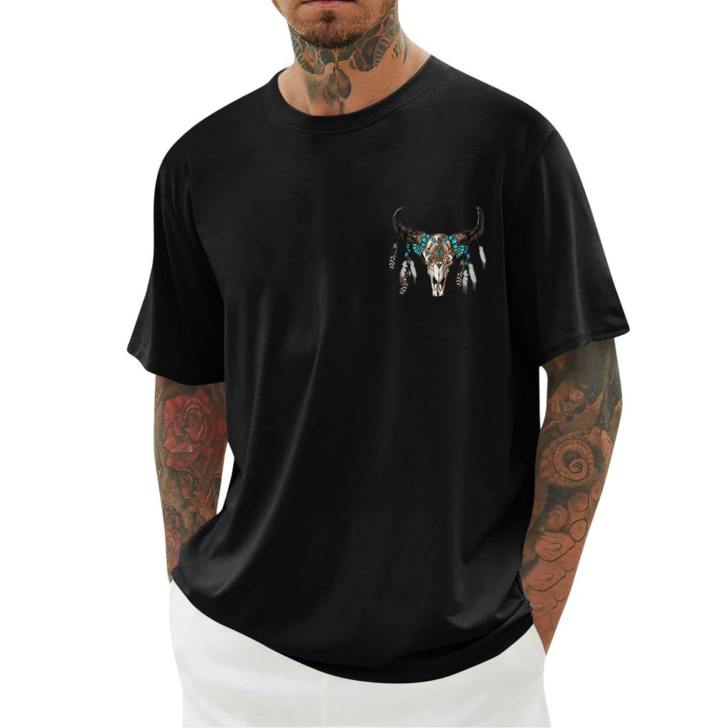 Мужская футболка, свободный повседневный топ с короткими рукавами, мужской топ с короткими рукавами