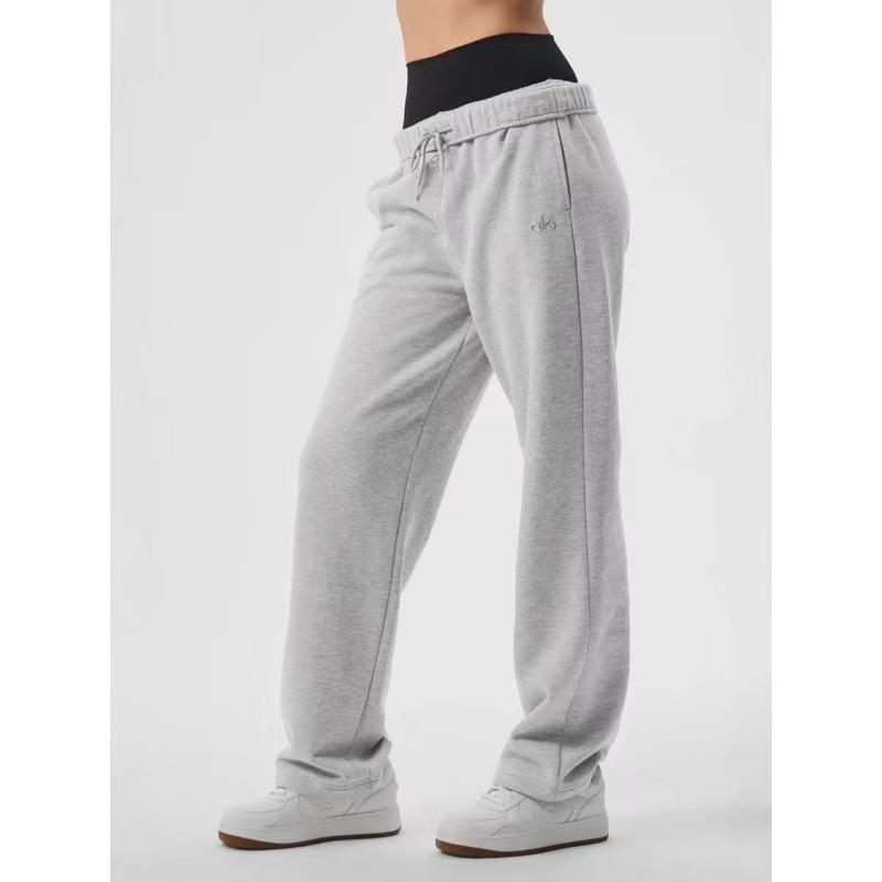 Alo2025 Осенний Ретро Свитшот для Пары и Широкие Спортивные Штаны