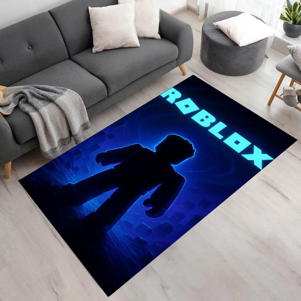 Roblox Area Rug Perfect for Game Room Dormitory Playrooms Kitchen Antislip Carpet Decorate Offices Perfect Gift for Valentine's Wedding Birthday