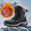 Men Winter Snow Boots Women Warm Plush Hiking Boots High Quality Waterproof High Top Big Size Men's Boot Outdoor Unisex Sneakers