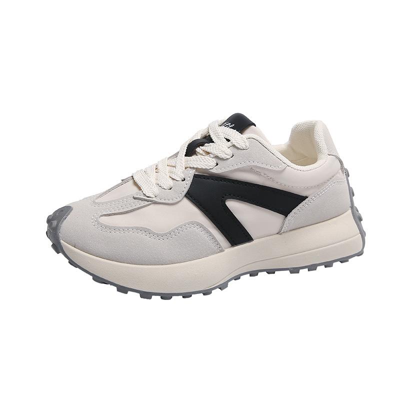 Дышащая искусственная кожа толстая подошва Forrest Gump повседневная обувь удобные женские теннисные кроссовки размер 35~40