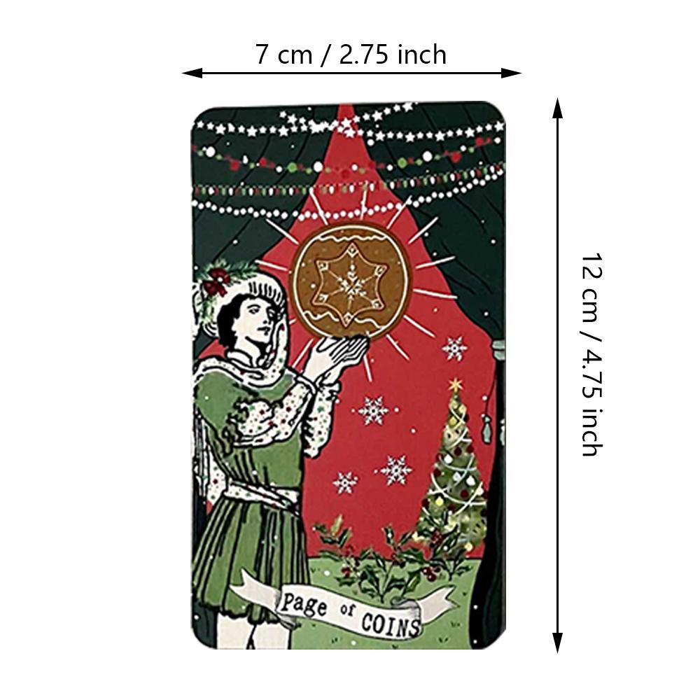 12*7cm Pixie's Whisper Tarot Deck Christmas Edition Limited Release, 78 Tarot Cards with 10+ Different Types of Card Back
