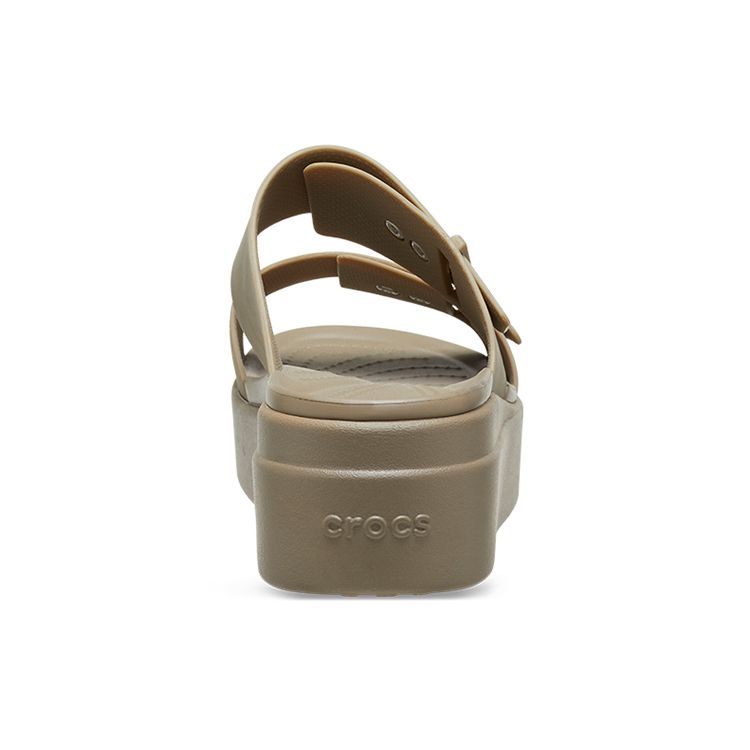 Crocs Simple Elegant Comfortable Slide Sandals Women Footwear Khaki 207431-260