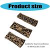 Stylish Bowknot Knit Headpiece Proms Leopard Print Hairbands Fun Headwear Makeup Hair Hoop Wide Hair Headwear  bow cross headband