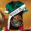 Mexico Eagle Graphic T-Shirts Fashion 3D Print T Shirt For Men National Flag Harajuku Oversized Short Sleeve Leisure O-neck Tees