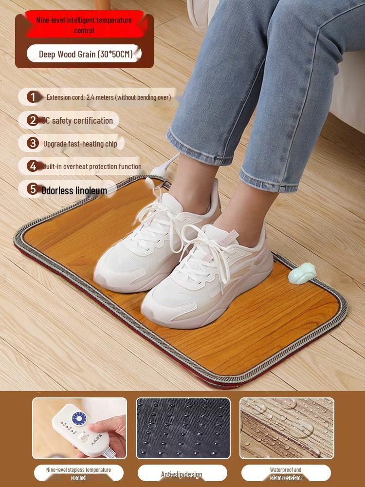 Электрическая грелка для ног: Офисный согревающий коврик для пола для женщин