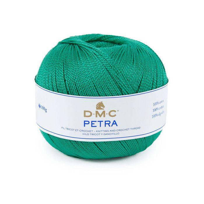 Pelote de laine - 100% coton - Vert - 53814 - DMC - Petra - Grosseur 5