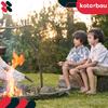 Kotarbau® Campfire Fork Grill Fork Double-Pronged Campfire Fork Wavy Stick For Sausage 100 Cm Set Of 10
