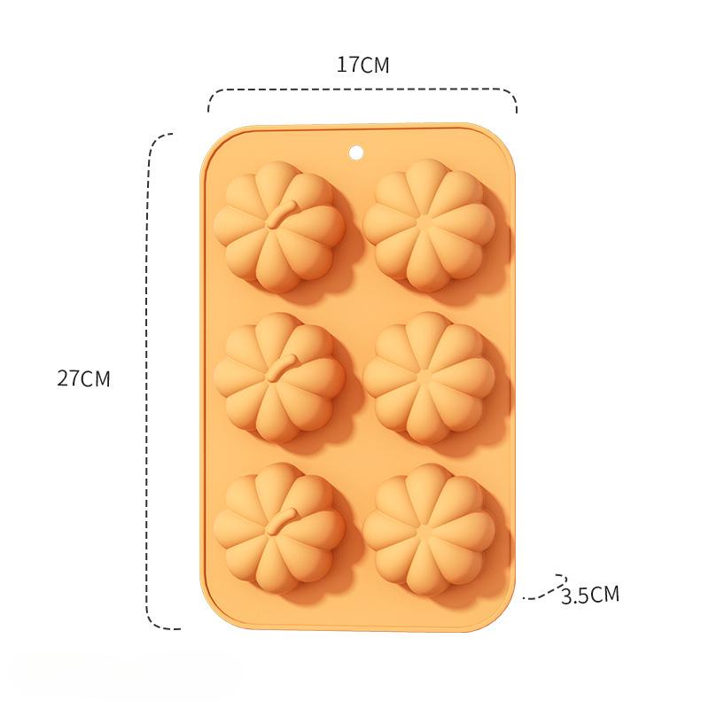 Несколько шоколадных силиконовых форм для самостоятельной выпечки тыквы на Хэллоуин, инструменты для приготовления конфет, печенья, тортов, декора для вечеринок, кухонных принадлежностей