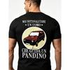 Мужская футболка Pandino 'Driver Fun Shirt' Идея подарка Панда Машина Одежда для активного отдыха на природе, Дышащая футболка