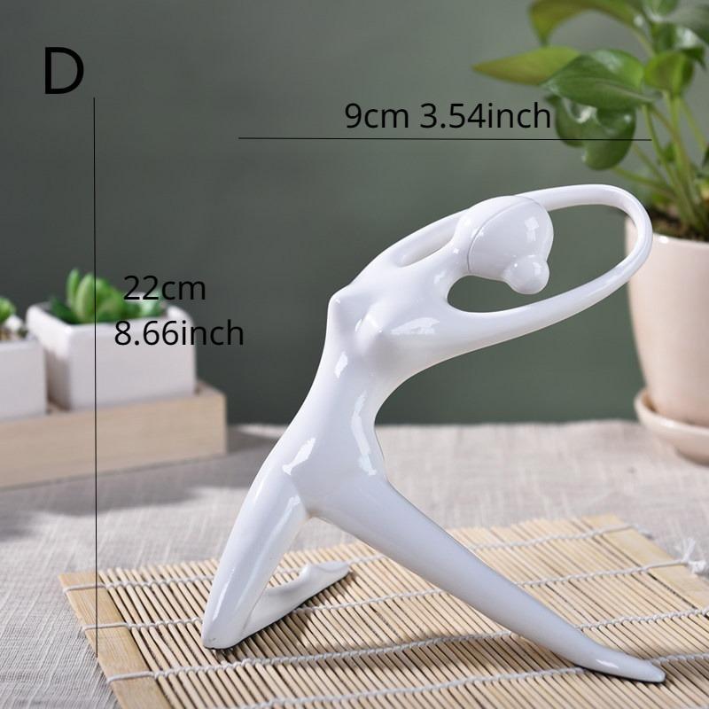 Resin Crafts Jane European Creative Abstract Yoga Girl Decoration Living Room Home Decoration