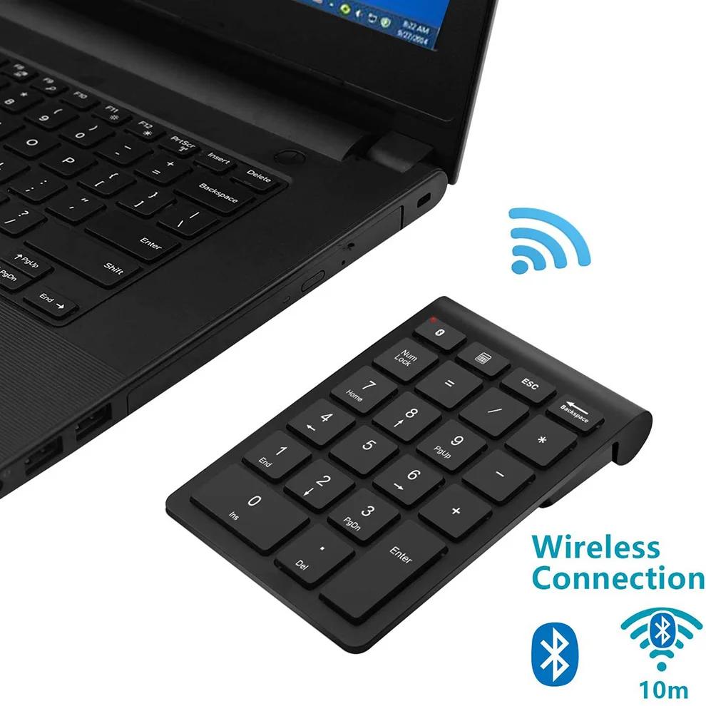 Цифровая клавиатура Bluetooth с 22 клавишами, беспроводная цифровая клавиатура, портативная цифровая клавиатура Plug and Play для ноутбука IPad