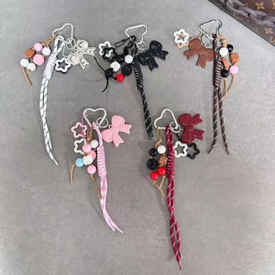 Креативный брелок для сумки Miu: Плетеный нейлоновый шнурок брелок и браслет