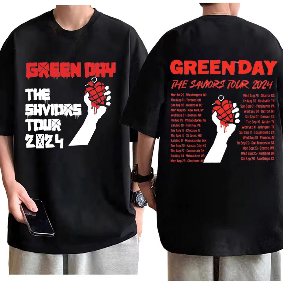 2026 Punk Rock Band Green Day Dookie Graphic T Shirts Unisex Women Gothic Vintage Short Sleeve Tshirt Fashion Casual Tshirts Ins