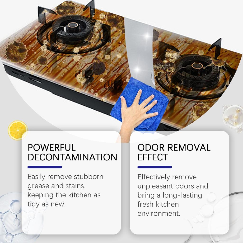 Многофункциональный кухонный порошок для чистки пятен на нержавеющей стали и керамике 100 г