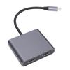 USB C на 2 HD Мультимедийный Адаптер Поддержка 4K 60 Гц Расширенный и Зеркальный Дисплей Тип C на HD Интерфейс Разветвитель для Ноутбука