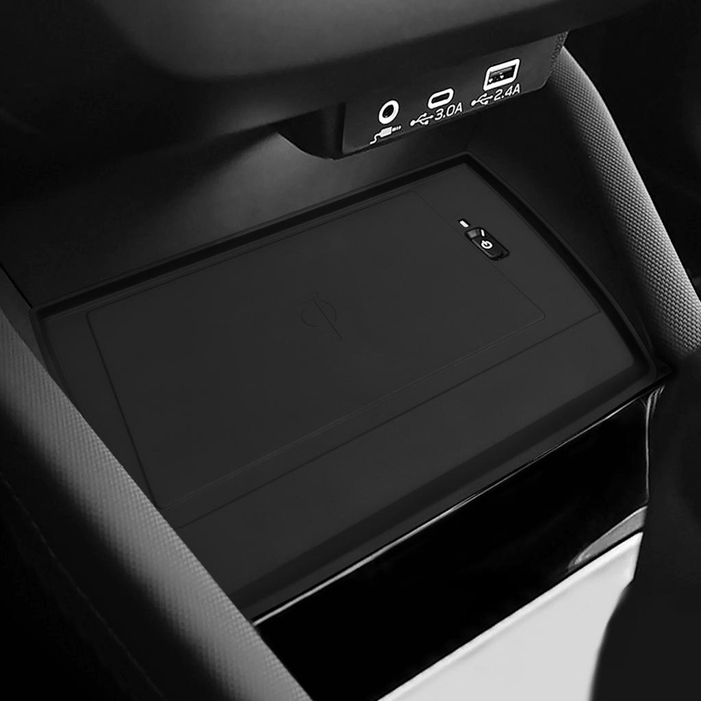 For Subaru Forester 2025 Car Anti-Slip Pad Silicone Center Console Wireless Charger Interior Accessories Black