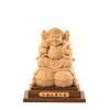Hanro Art Carving Three-Faced Daikokuten Buddha Statue, One of the Seven Lucky Gods, Brings Good Fortune, Business Prosperity, Health, Good Fortune,