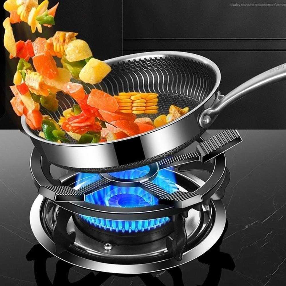 Противоскользящая подставка для плиты Чугунная решетка для вока Универсальное кольцо-подставка для вока Защита для плит