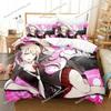 Anime Danganronpa Bedding Set,Duvet Cover Set Comforter Pillowcase,King Queen Twin Size Quilt Cover for Boys Girls Adults