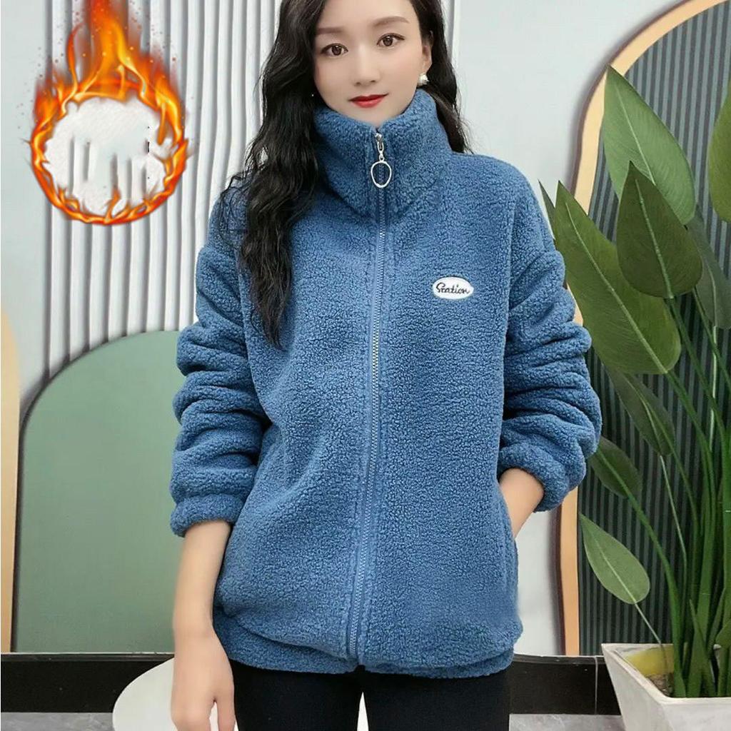 Зимнее женское пальто из овечьей шерсти, бархатная хлопковая куртка, женское пальто, утолщенное, теплая женская верхняя одежда, одежда для мам, большие размеры