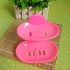 Bathroom Double Layers Strong Sucker Soapbox Soap Draining Holder Soap Dish AVE